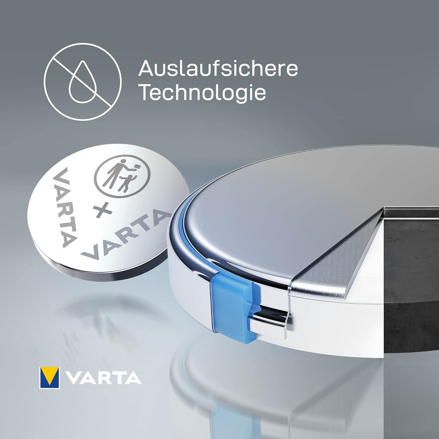 VARTA Batterijen Knoopcel CR2032, verpakking van 5, Power on Demand, Lithium Coin, 3V, kindveilige verpakking, voor kleine elektronische apparaten - horloges, autosleutels [Exclusief bij Amazon] - NLMAX