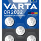 VARTA Batterijen Knoopcel CR2032, verpakking van 5, Power on Demand, Lithium Coin, 3V, kindveilige verpakking, voor kleine elektronische apparaten - horloges, autosleutels [Exclusief bij Amazon] - NLMAX