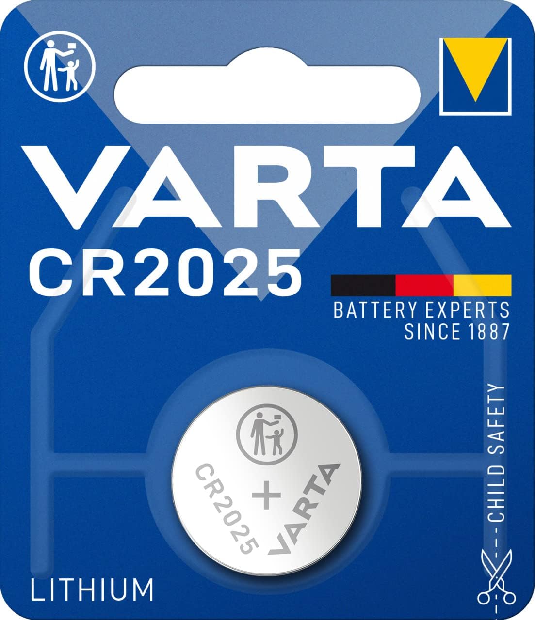 VARTA Batterijen Knoopcel CR2032, verpakking van 5, Power on Demand, Lithium Coin, 3V, kindveilige verpakking, voor kleine elektronische apparaten - horloges, autosleutels [Exclusief bij Amazon] - NLMAX