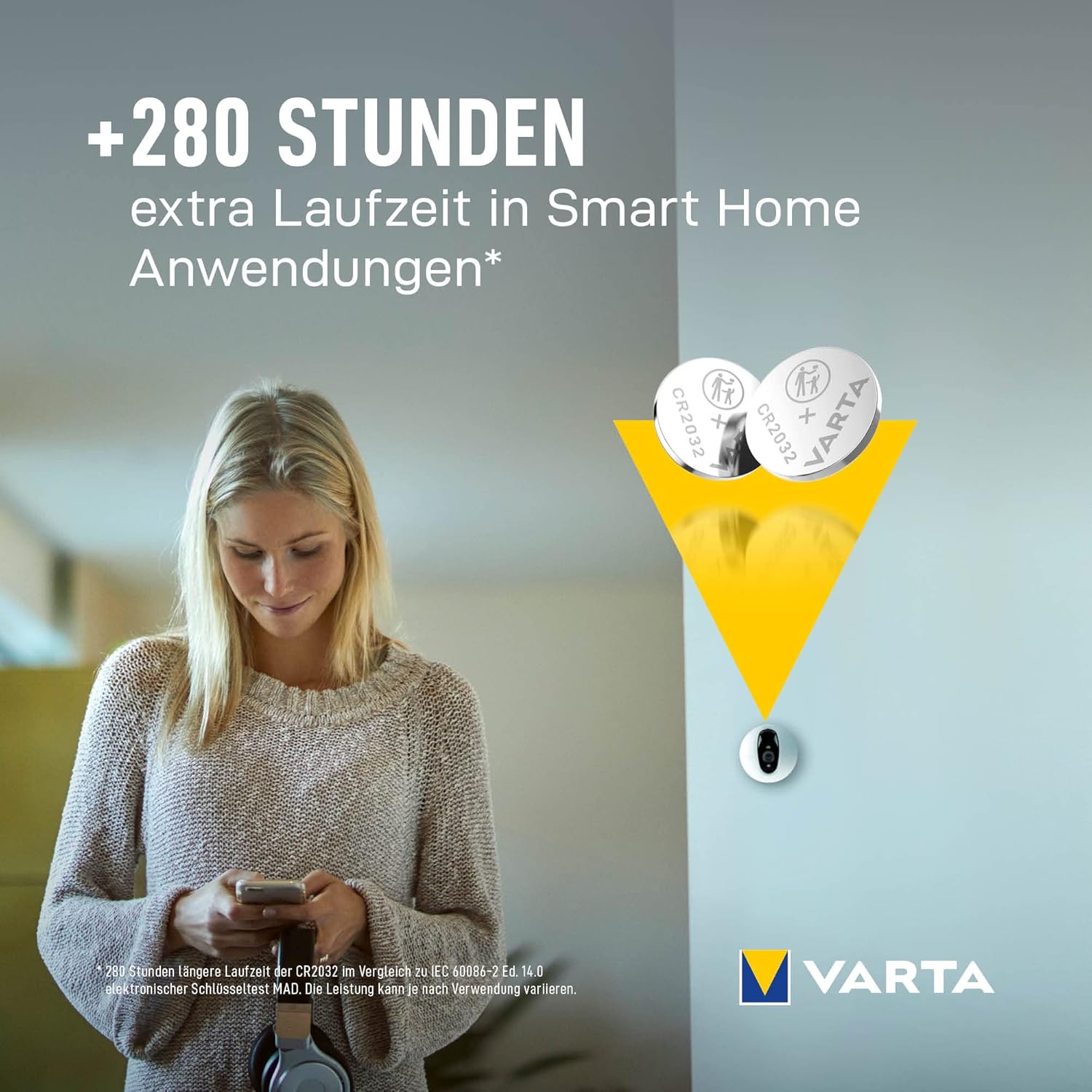 VARTA Batterijen Knoopcel CR2032, verpakking van 5, Power on Demand, Lithium Coin, 3V, kindveilige verpakking, voor kleine elektronische apparaten - horloges, autosleutels [Exclusief bij Amazon] - NLMAX