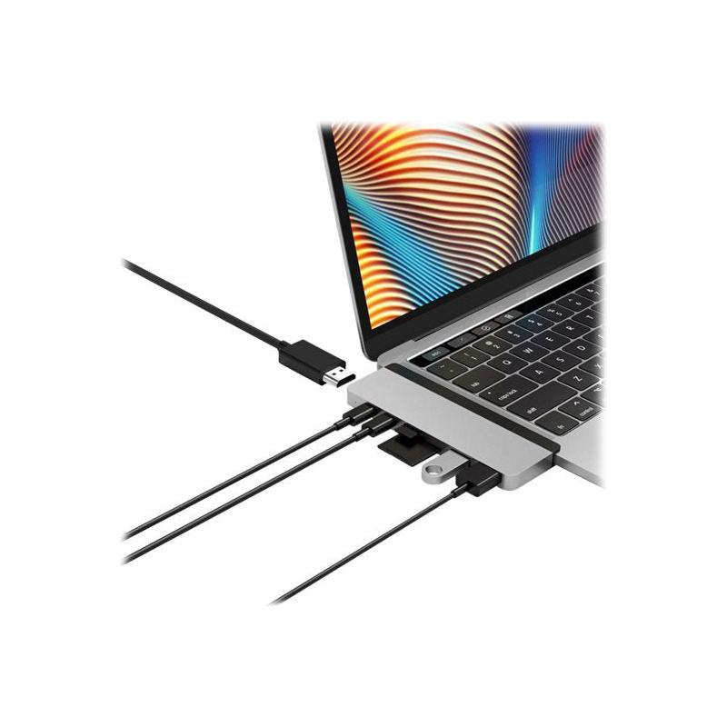 HyperDrive Duo 7-in-2 Hub - dockingstation - USB-C x 2 - HDMI - NLMAX