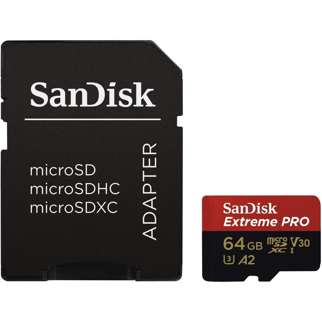 SanDisk Extreme PRO 128 GB MicroSDXC UHS‐I‐Kaart + SD-Adapter en A2 App Performance Software, Leessnelheden Tot 200 MB/s, Class 10, UHS-I, U3, V30 - NLMAX