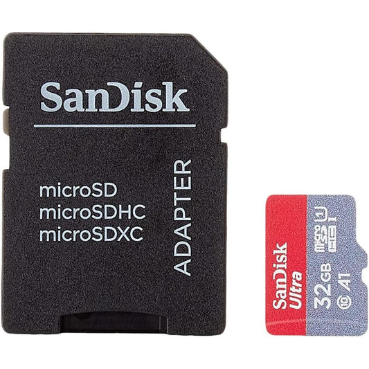 Sandisk Ultra 32 GB microSDHC UHS-I U1 Class 10 Geheugen Kaart met Adapter, tot 120 MB/s - NLMAX